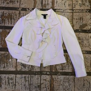 WHBM Ruffle Front Jacket